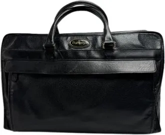 Burberry Pre-owned Handbags, female, Black, Size: ONE SIZE Pre-owned Vintage Travel Bag