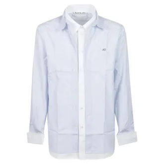 Acne Studios Heren, Overhemden, Blauw, Maat: M
