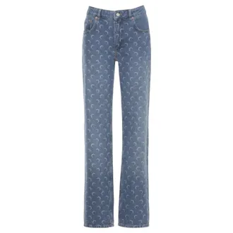Marine Serre Donna, Jeans, Blu, S, new