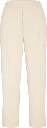 Brunello Cucinelli Monili-detail trousers - Neutrals