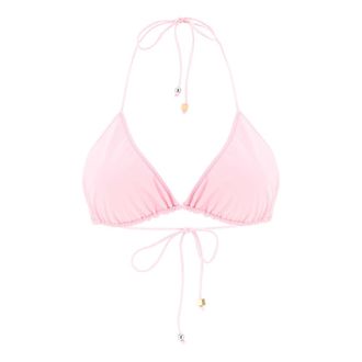 Jacquemus Le Haut De Plage Triangle Bikini Top - female - Jacquemus - Bikinis - Pink - XS - Swimwear