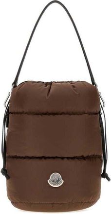 Moncler Brown Nylon Caradoc Bucket Bag 262 Borse A Secchiello