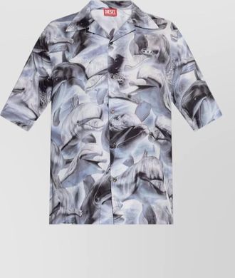 Diesel dolphin print short-sleeve shirt