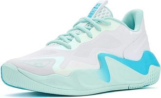 Under Armour Ace Low 2 Volleyball Shoes Womens Shoes White/Refresh Mint/Blue Blur : 10.5 B - Medium, Synthetic