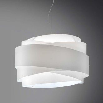 Linea Zero L&aacute;mpara De Suspensi&oacute;n En Polilux Bea Tres Luces Blanco Di&aacute;metro 60x H38 Cm