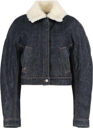Jacquemus Aviator Jacket De-nîmes Ovalo In Denim