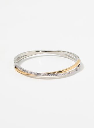 Swarovski Womens Hyperbola interlaced bangles