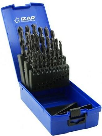 Izar Juego Brocas 1-13x0,50 Hsse+bordeaux (1029) Din338 25-uds. Pointe Bordeaux -1456- Izar