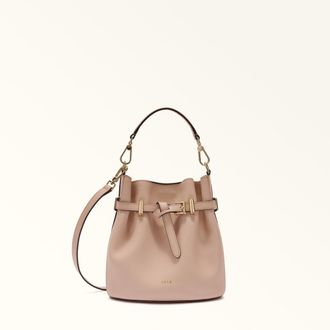 Furla Aura Borsa Mini Anemone Pink Rosa Pelle Di Vitello Granata Keria Donna