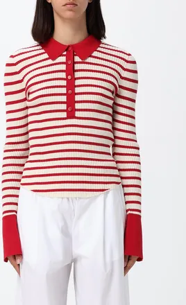 Semicouture Polo in maglia a righe