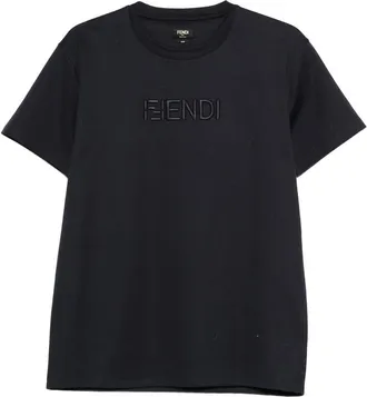 Fendi Embroidered-logo T-shirt