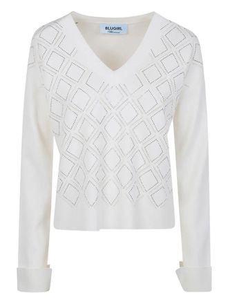 Blugirl Viscose V Neck Sweater