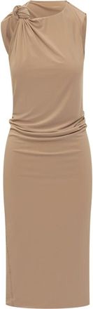 Sportmax Sleeveless Long Dress - Dames - Casual kleedjes - Beige - XL - Kleedjes