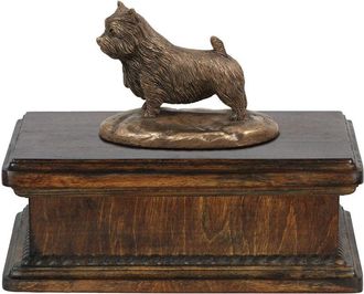 OEM Norwich Terrier: Urna Para Cenizas De Perro, Urna Cl&aacute;sica Con Estatuilla, Urna Elegante Con Perro De Art-dog