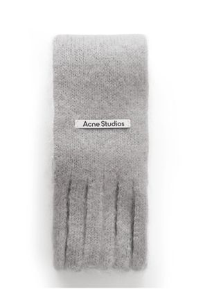 Acne Studios Kinna Skinny Fringed Mohair and Wool-Blend Scarf