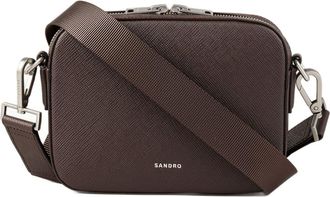 Sandro Small reconstituted leather bag in Chocolate at Nordstrom, Size Medium