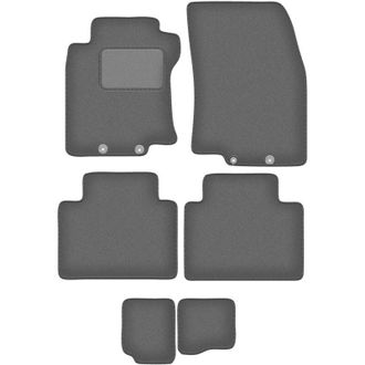 OEM Alfombrillas De Grafito Para Nissan X-trail Iii T32 7 Plazas (2014-2017)
