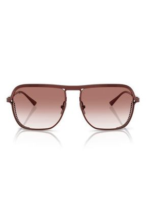 Ferrari 59mm Square Sunglasses in Bordeaux /Gradient Bordeaux at Nordstrom
