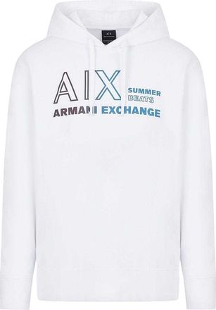 A|X Armani Exchange Herenlogo Hoodie (Wit)