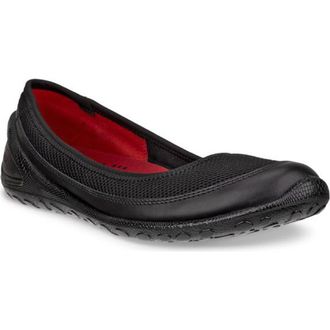 Ecco Biom Lite Skimmer Flat in Black/Black at Nordstrom Rack, Size 5-5.5Us / 36Eu
