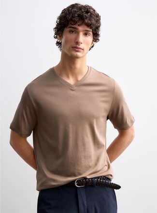 Robert Barakett Mens Luxurious Pima cotton V-neck T-shirt