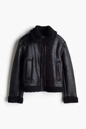 H&M Doubleface-Jacke - Schwarz