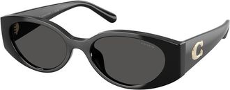 Coach HC8462U CFU06 500287 Womens Sunglasses Black Size 54