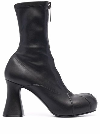 Stella McCartney zipped ankle boots - women - Polyurethane/Polyurethane/Polyurethane - 37 - Black