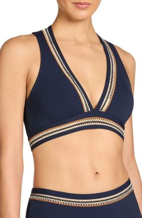 Robin Piccone Nova Tank Bikini Top in Navy at Nordstrom, Size X-Small