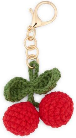 Leith Crochet Cherry Bag Charm in Red Multi- Gold at Nordstrom Rack
