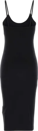 Off-white Womens Stamp Dress Black Nylon Elastane