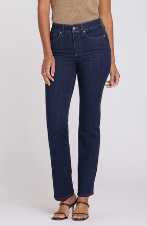 NYDJ Marilyn Straight Leg Jeans in Eclipse Blue at Nordstrom, Size 10
