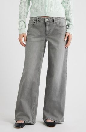 BP. Low Rise Baggy Wide Leg Jeans in Century Grey at Nordstrom, Size 24