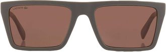 Lacoste Brown Square Mens Sunglasses L6009S 275 56