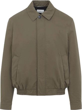 Saint Laurent Cotton Jacket - Heren - Zomerjassen - Bruin - M - Katoen - Jassen