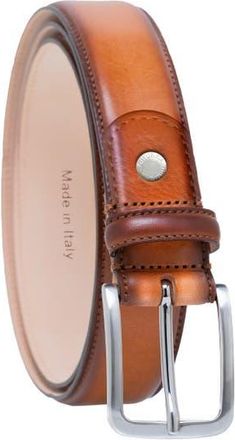 Ghurka Burnished handcrafted genuine leather belt in Chestnut at Nordstrom, Size 42
