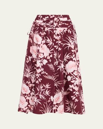 Cara Cara Meret Printed Midi Skirt