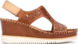Pikolinos Aguadulce Wedge Sandal - Dames - Sleehakken - Bruin - 35 EU - Leer - Schoenen