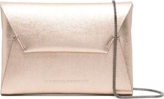 Brunello Cucinelli BC Duo clutch bag - women - Leather - One Size - Gold