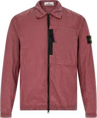 Stone Island Pink Regular Solid Overshirt