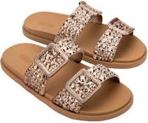 Melissa Lust Slide Sandal in Beige/Bronze at Nordstrom Rack, Size 9