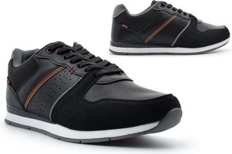 Generic Mens Lace Up Shoes Size 6 Boys Trainers Size 12 Casual Trainers Mens Lace Up Fastening Trainer Casual Shoe Comfort Trainer Comfort Sizes 6-12 Black 12