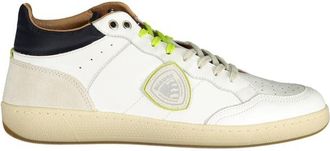 Blauer Mens Leather Usa Sneaker Casual Style - White - Size EU 40