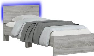 vidaXL Estructura De Cama Sonoma Gris 80 X 200 Cm Madera De Ingenier&iacute;a Vidaxl