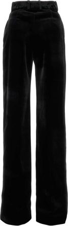 Ermanno Scervino Womens Palazzo Trousers Black Fabric