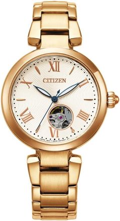 Citizen Hand Wind White Open Heart Ladies Watch PR1052-62A