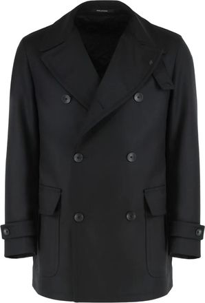Tagliatore double-breasted coat - Zwart