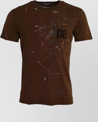 Dolce & Gabbana printed cotton crew-neck t-shirt