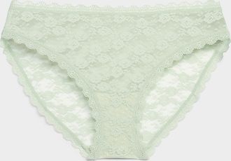 Miiyu Womens Romantic lace bikini panty Recycled nylon