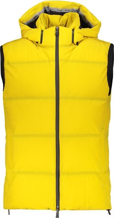 Herno Yellow Padded Vest With Hood